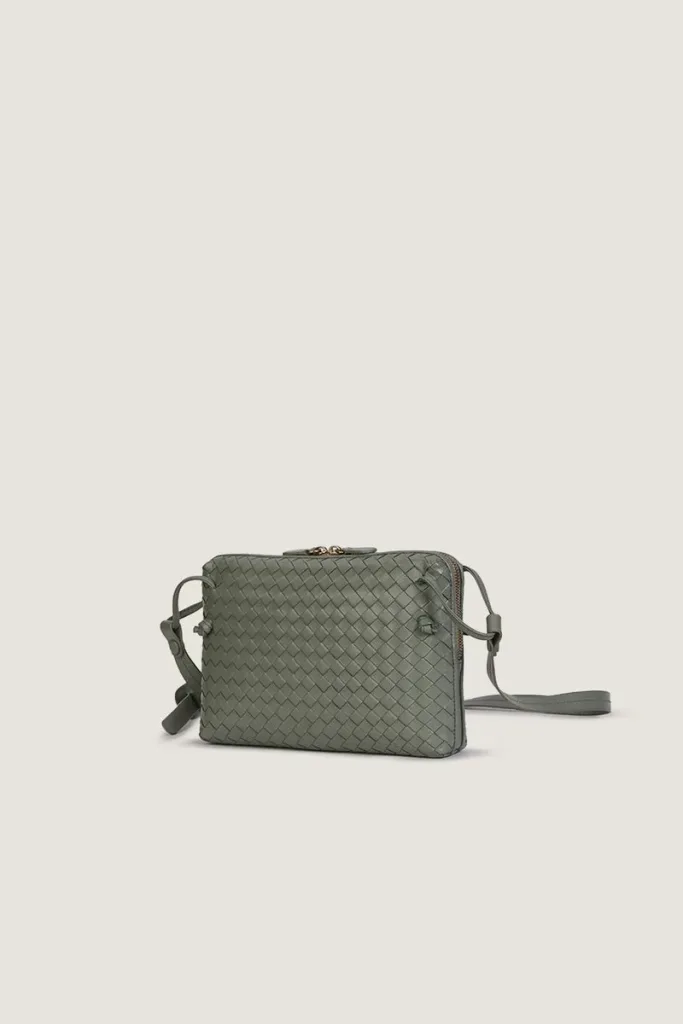 Burlington Gardens Leather Crossbody Bag – Sea Grey – view 2
