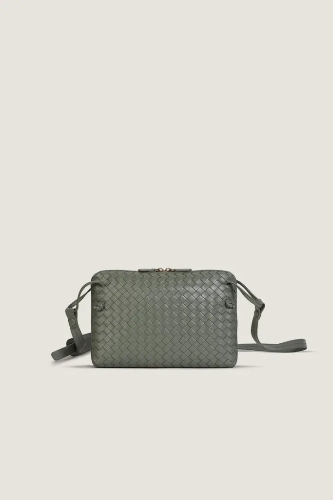 Burlington Gardens Leather Crossbody Bag – Sea Grey – view 4