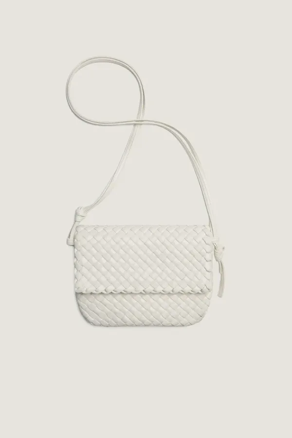 Chepstow Messenger Leather Crossbody Bag – White – view 1