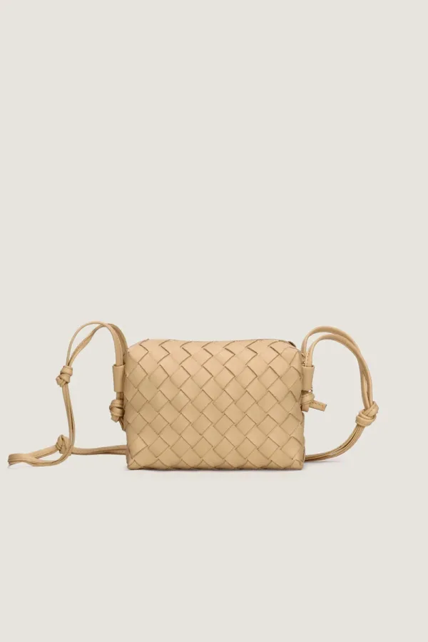Connaught Camera Leather Crossbody Bag – Beige – view 1
