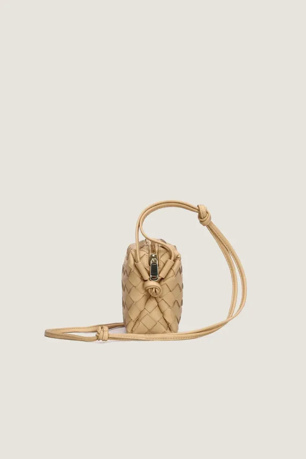 Connaught Camera Leather Crossbody Bag – Beige – view 2