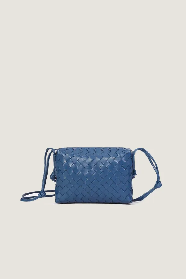 Connaught Camera Leather Crossbody Bag – Blue – view 1