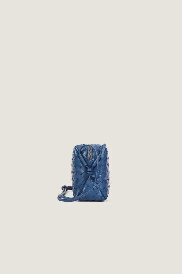 Connaught Camera Leather Crossbody Bag – Blue – view 2