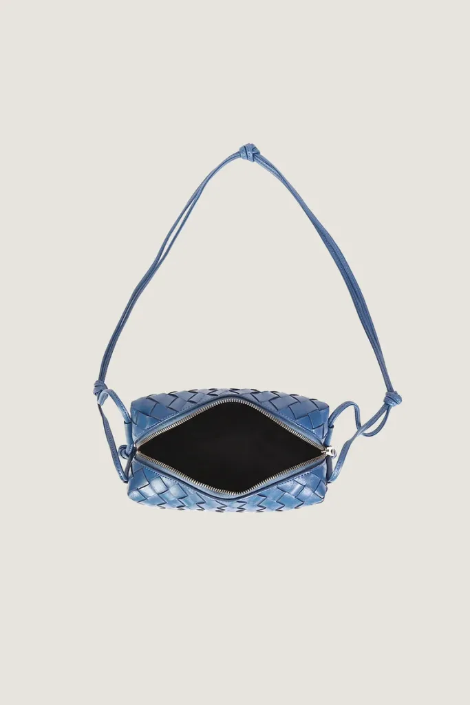 Connaught Camera Leather Crossbody Bag – Blue – view 3