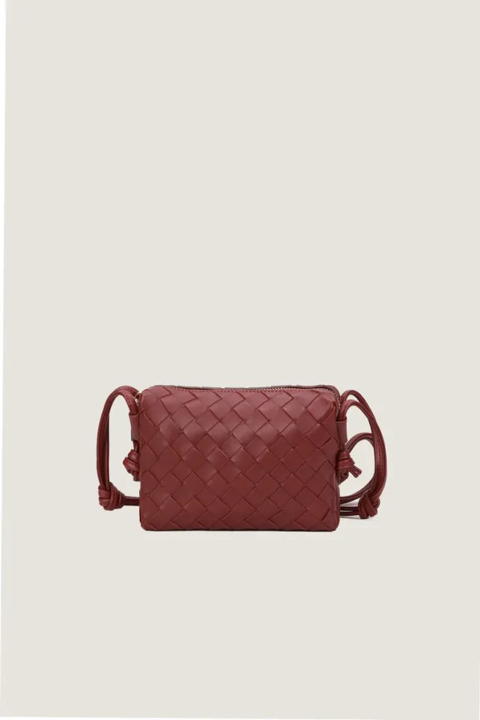 Connaught Camera Leather Crossbody Bag – Burgundy – view 1