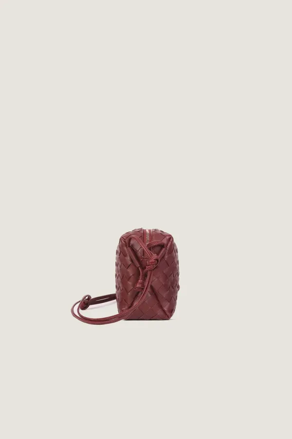 Connaught Camera Leather Crossbody Bag – Burgundy – view 3