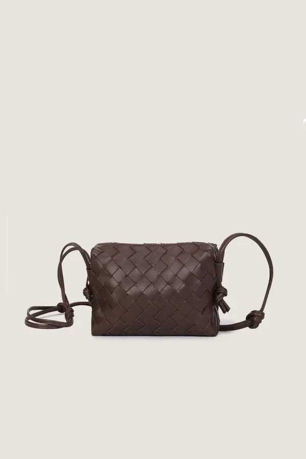 Connaught Camera Leather Crossbody Bag – Chocolate Brown – view 1