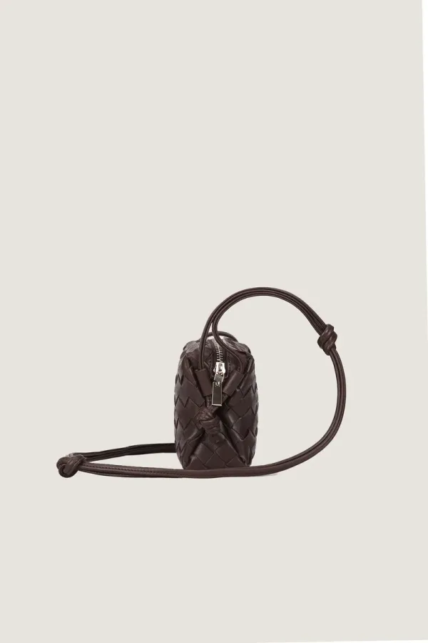 Connaught Camera Leather Crossbody Bag – Chocolate Brown – view 2