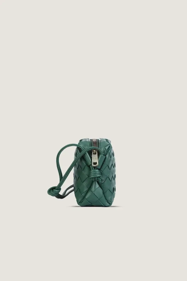 Connaught Camera Leather Crossbody Bag – Emerald Green – view 3