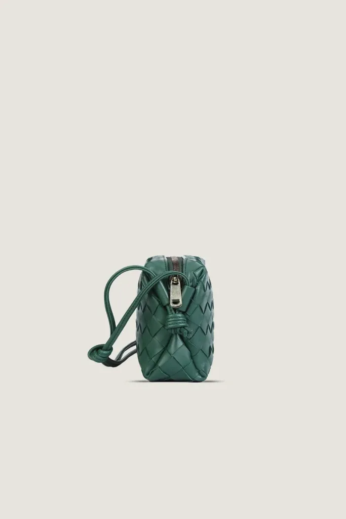 Connaught Camera Leather Crossbody Bag – Emerald Green – view 3