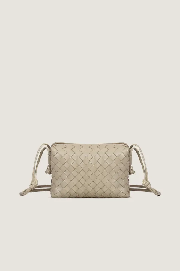 Connaught Camera Leather Crossbody Bag – Light Grey – view 1