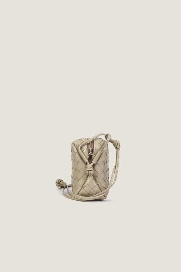 Connaught Camera Leather Crossbody Bag – Light Grey – view 2