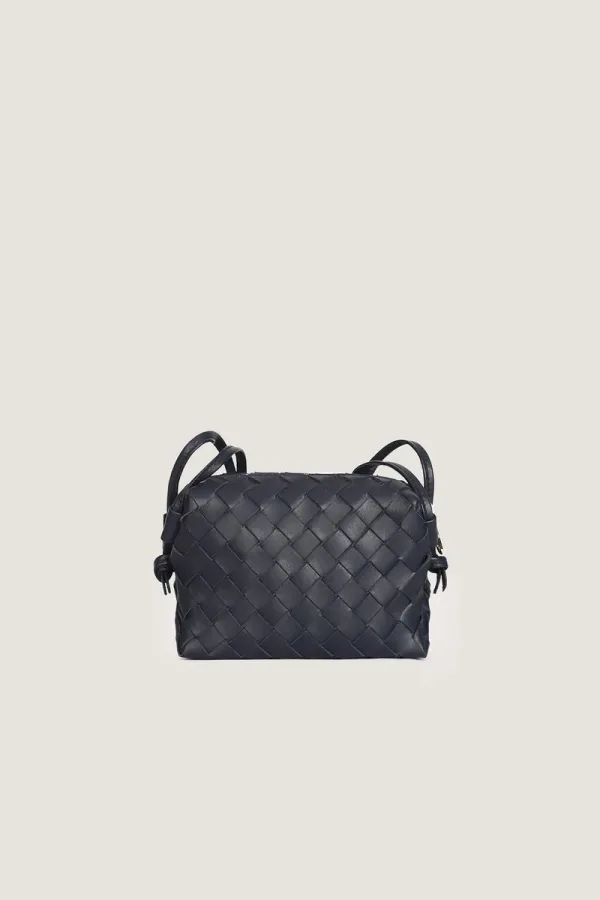 Connaught Camera Leather Crossbody Bag – Navy – view 3