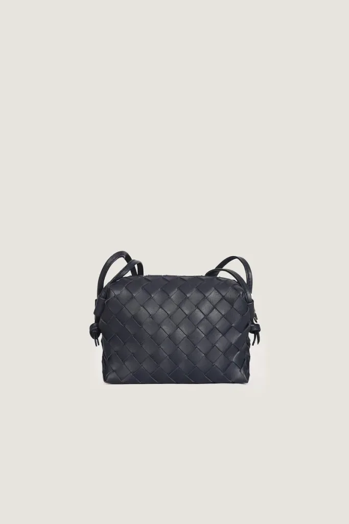 Connaught Camera Leather Crossbody Bag – Navy – view 3