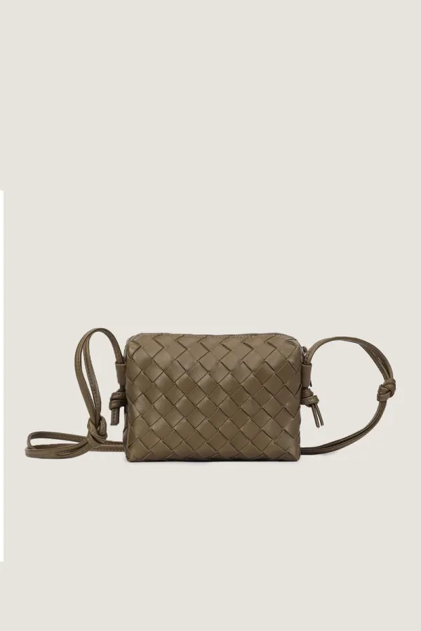 Connaught Camera Leather Crossbody Bag – Olive – view 1