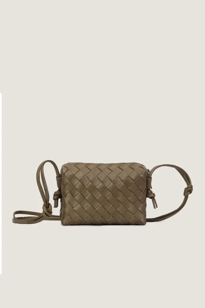 Connaught Camera Leather Crossbody Bag – Olive – view 1