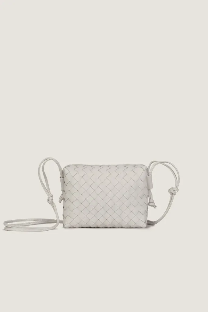 Connaught Camera Leather Crossbody Bag – White – view 1