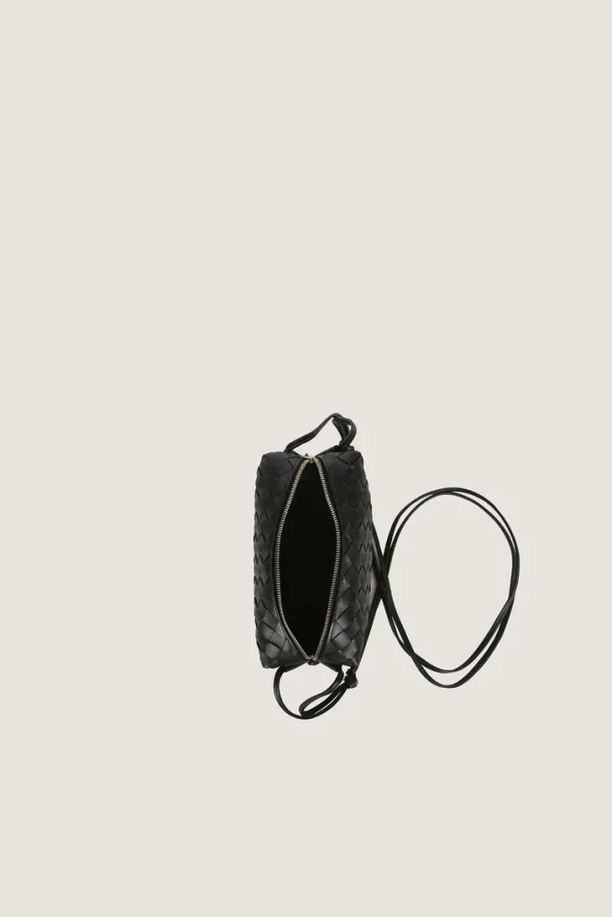 Davies Mini Camera Leather Crossbody Bag – Black – view 2