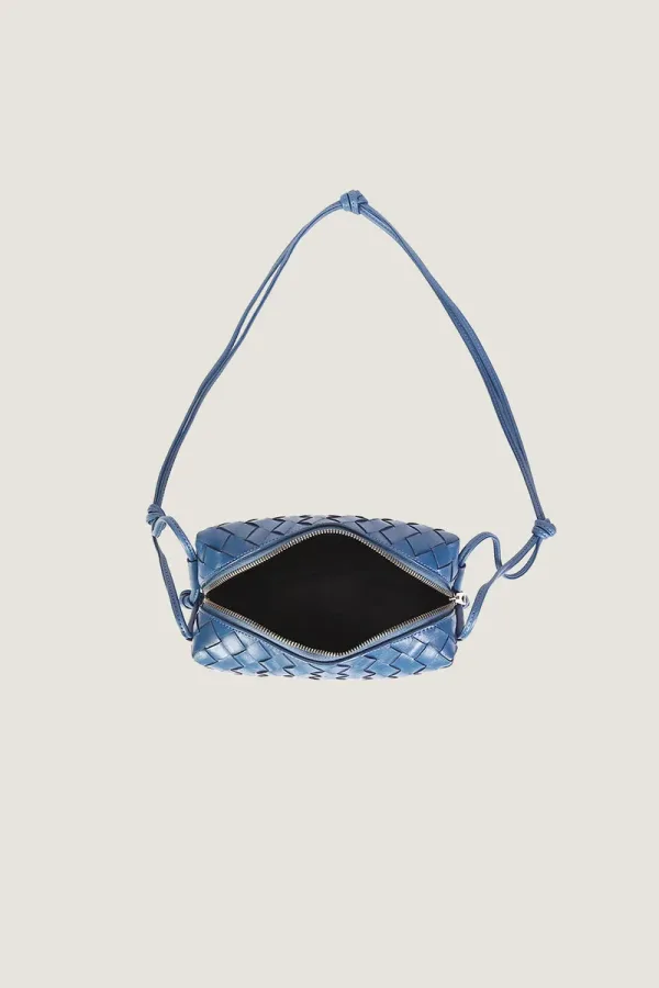 Davies Mini Camera Leather Crossbody Bag – Blue – view 2