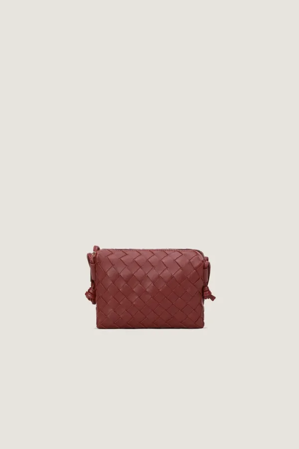 Davies Mini Camera Leather Crossbody Bag – Burgundy – view 4