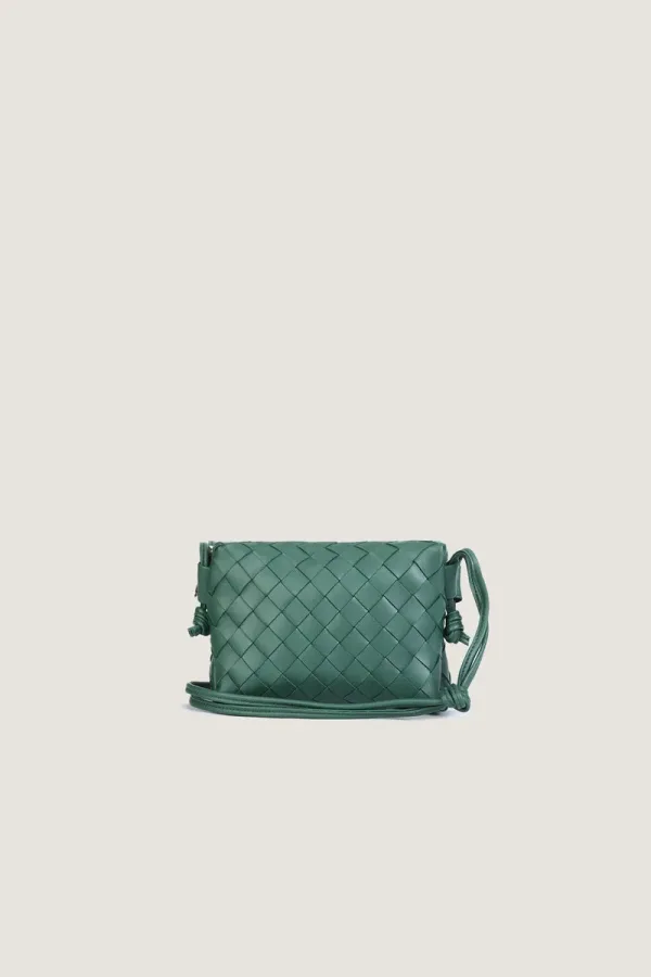 Davies Mini Camera Leather Crossbody Bag – Emerald Green – view 4