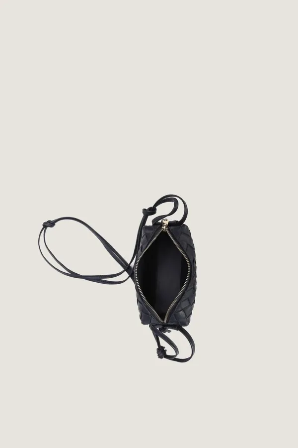 Davies Mini Camera Leather Crossbody Bag – Navy – view 2