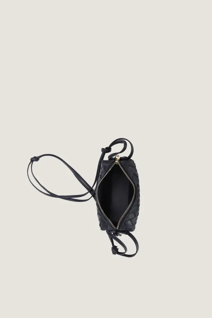 Davies Mini Camera Leather Crossbody Bag – Navy – view 2