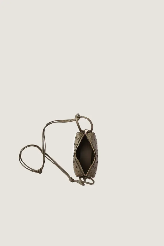 Davies Mini Camera Leather Crossbody Bag – Olive – view 2