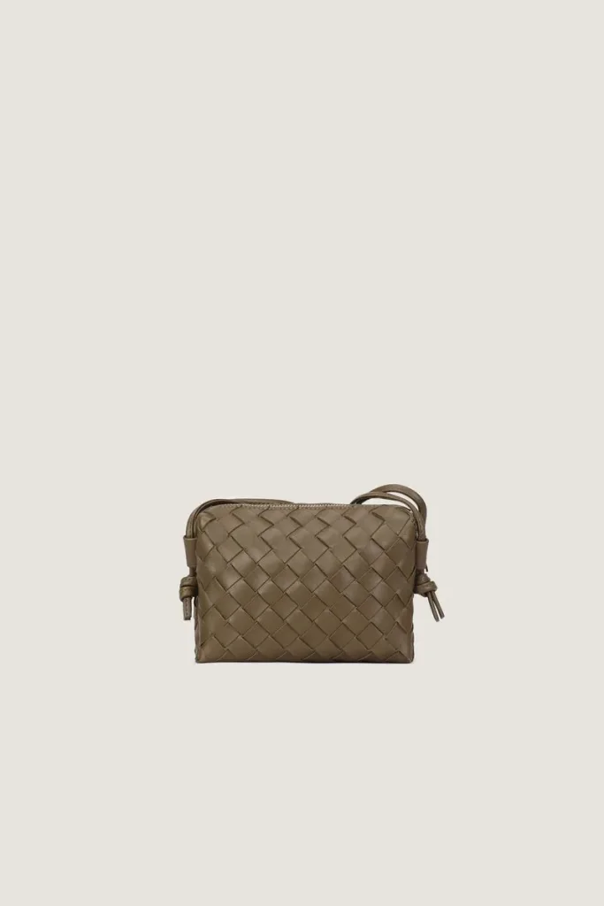Davies Mini Camera Leather Crossbody Bag – Olive – view 4
