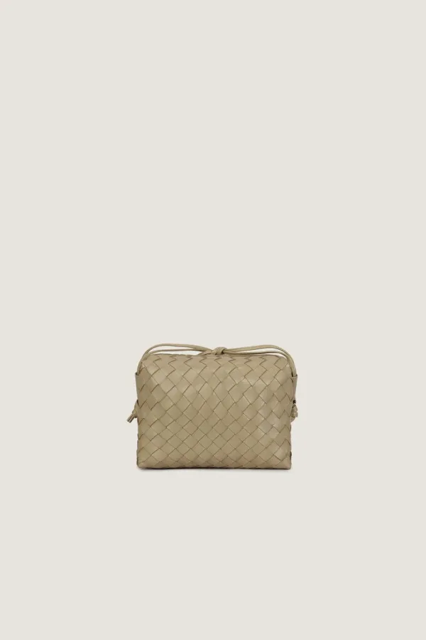Davies Mini Camera Leather Crossbody Bag – Sand – view 1