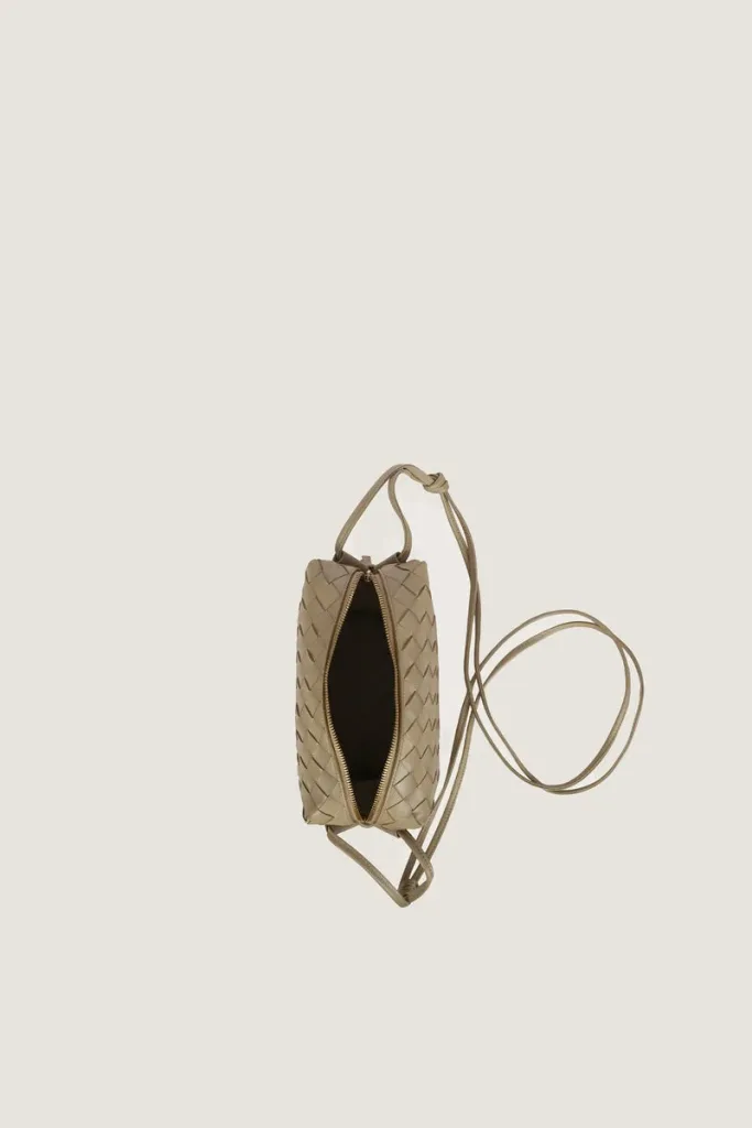 Davies Mini Camera Leather Crossbody Bag – Sand – view 2