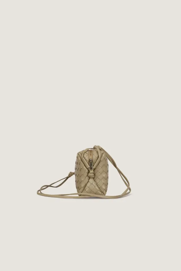 Davies Mini Camera Leather Crossbody Bag – Sand – view 3