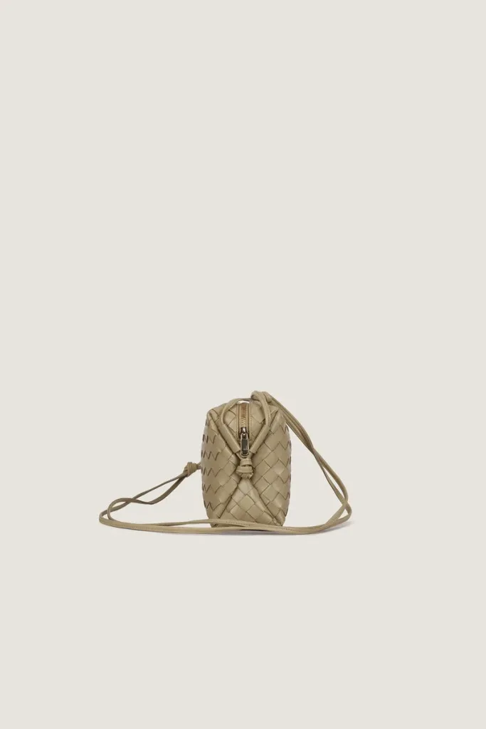 Davies Mini Camera Leather Crossbody Bag – Sand – view 3