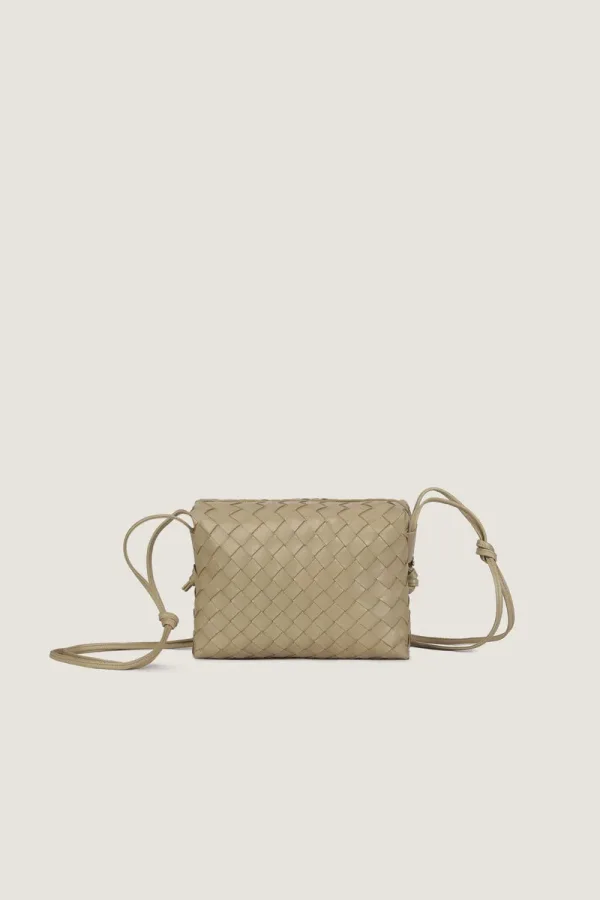 Davies Mini Camera Leather Crossbody Bag – Sand – view 4
