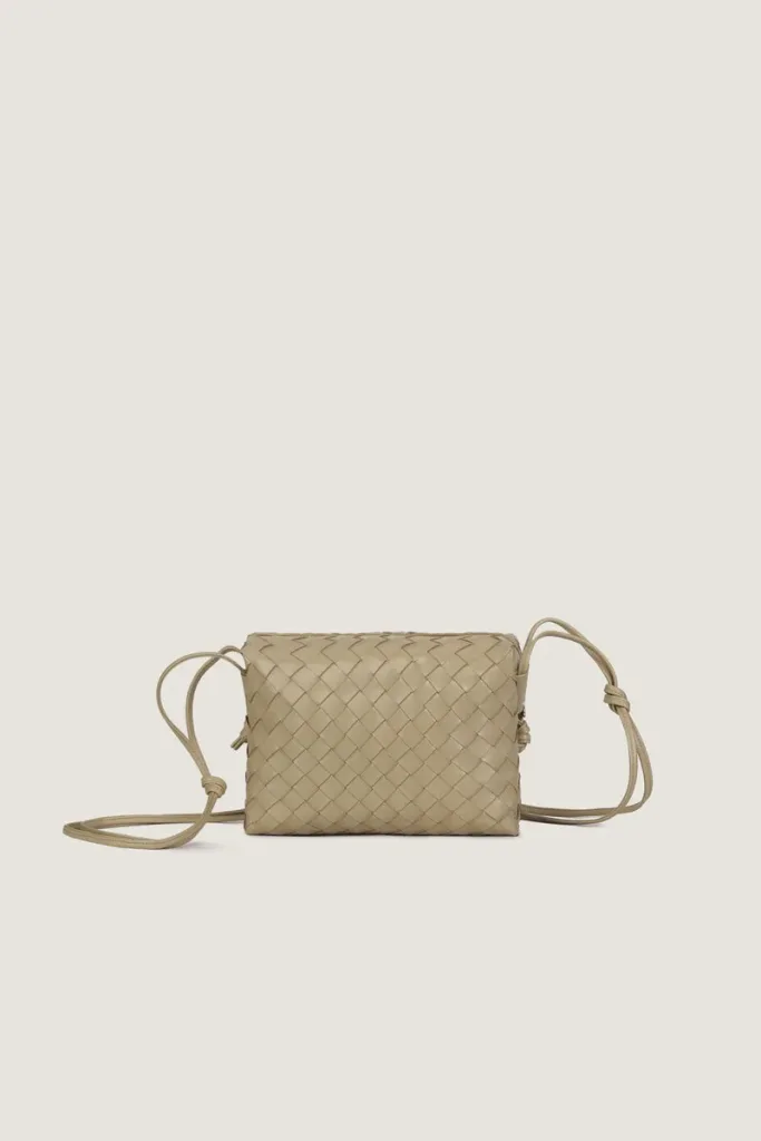 Davies Mini Camera Leather Crossbody Bag – Sand – view 4