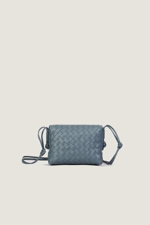 Davies Mini Camera Leather Crossbody Bag – Sea Grey – view 1