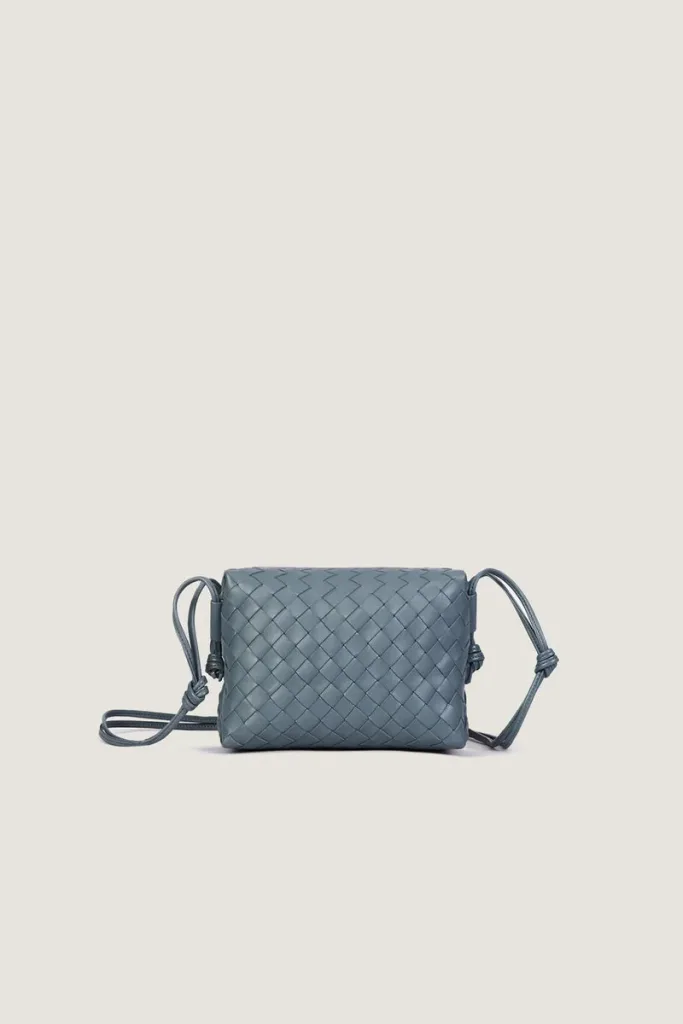 Davies Mini Camera Leather Crossbody Bag – Sea Grey – view 1
