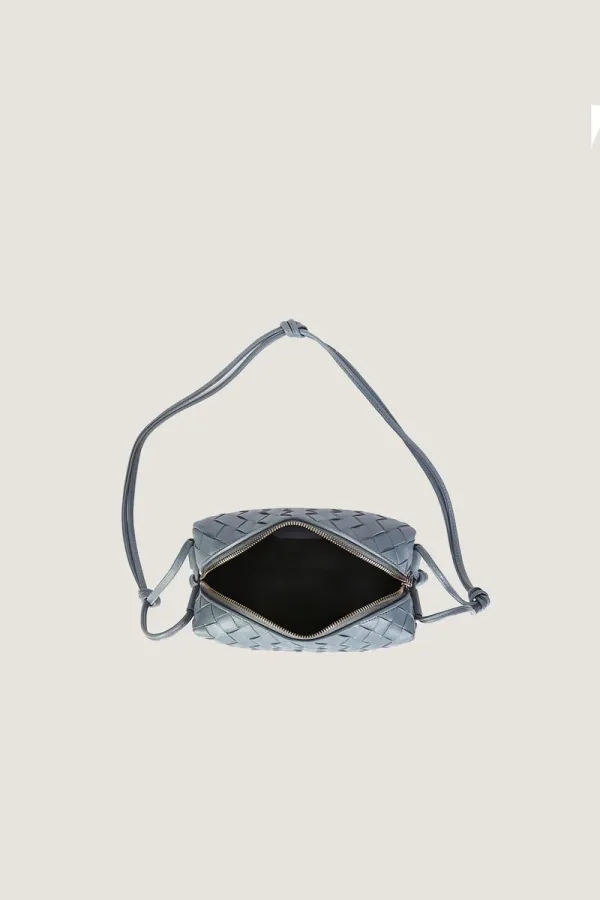 Davies Mini Camera Leather Crossbody Bag – Sea Grey – view 2