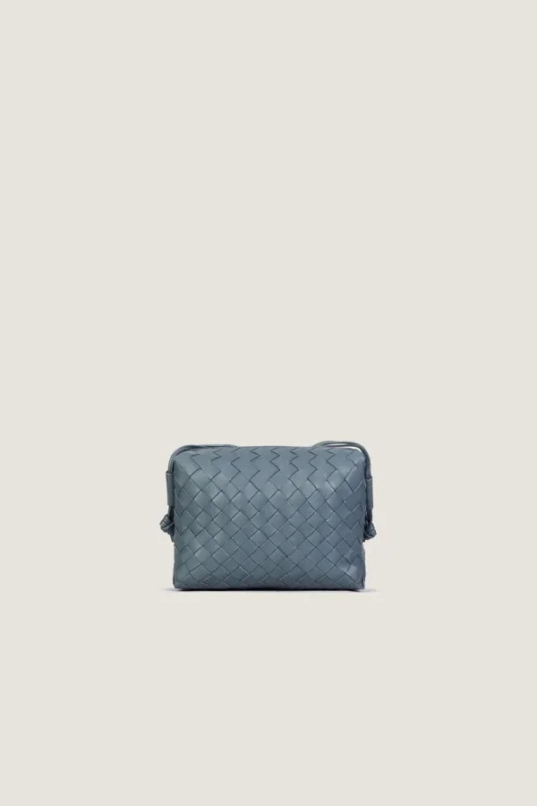 Davies Mini Camera Leather Crossbody Bag – Sea Grey – view 4