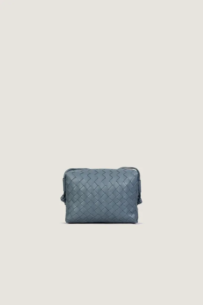 Davies Mini Camera Leather Crossbody Bag – Sea Grey – view 4