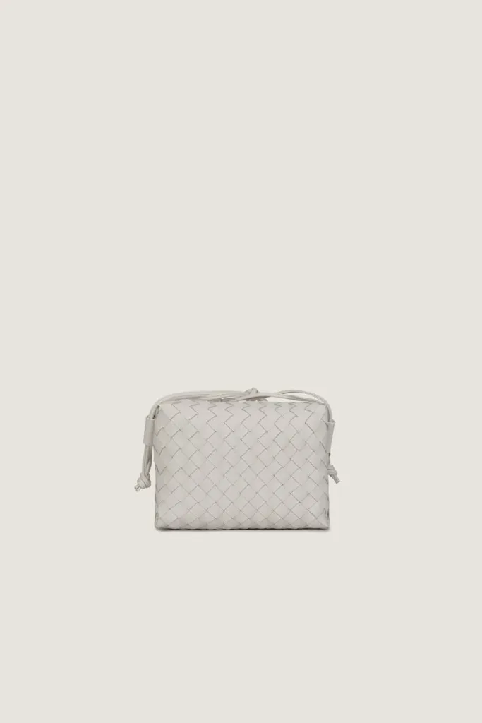 Davies Mini Camera Leather Crossbody Bag – White – view 3