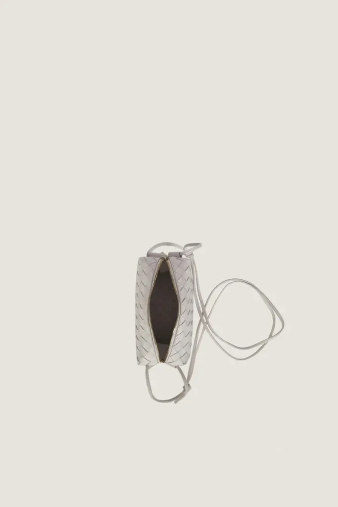 Davies Mini Camera Leather Crossbody Bag – White – view 4