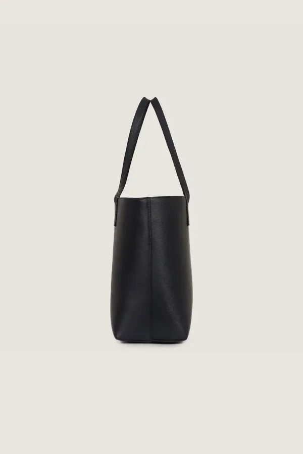 Dering Leather Tote Bag – Black – view 2