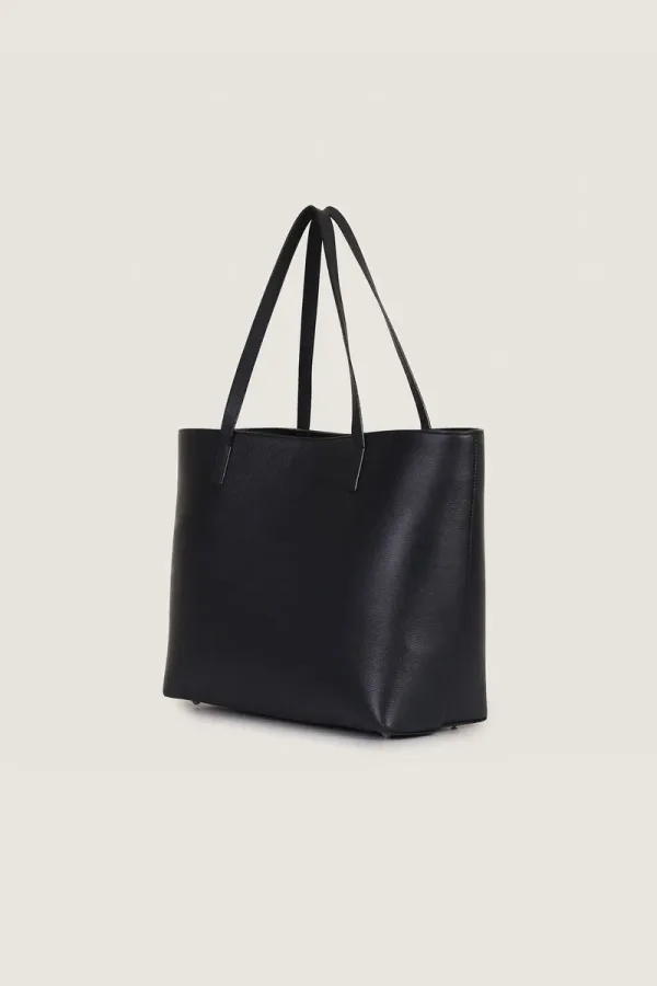 Dering Leather Tote Bag – Black – view 3