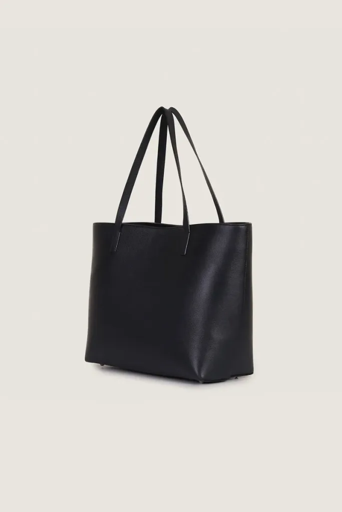 Dering Leather Tote Bag – Black – view 3