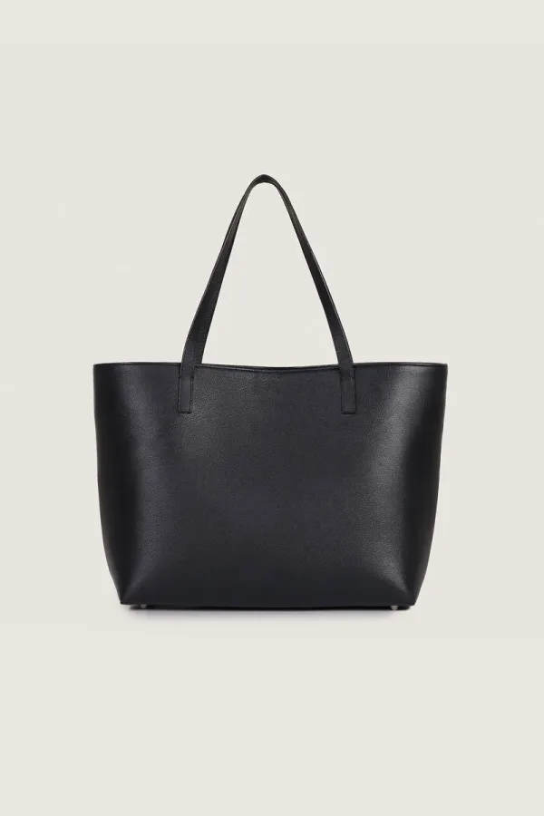 Dering Leather Tote Bag – Black – view 4