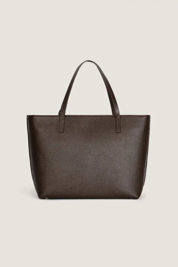 Dering Leather Tote Bag – Chocolate Brown – view 3