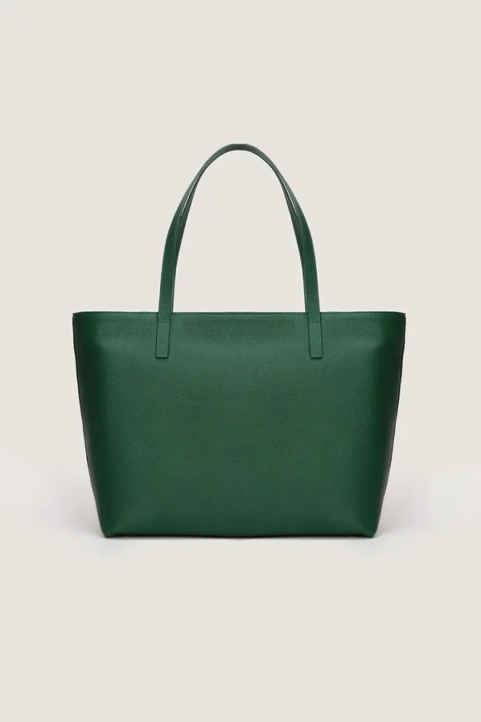 Dering Leather Tote Bag – Green – view 4