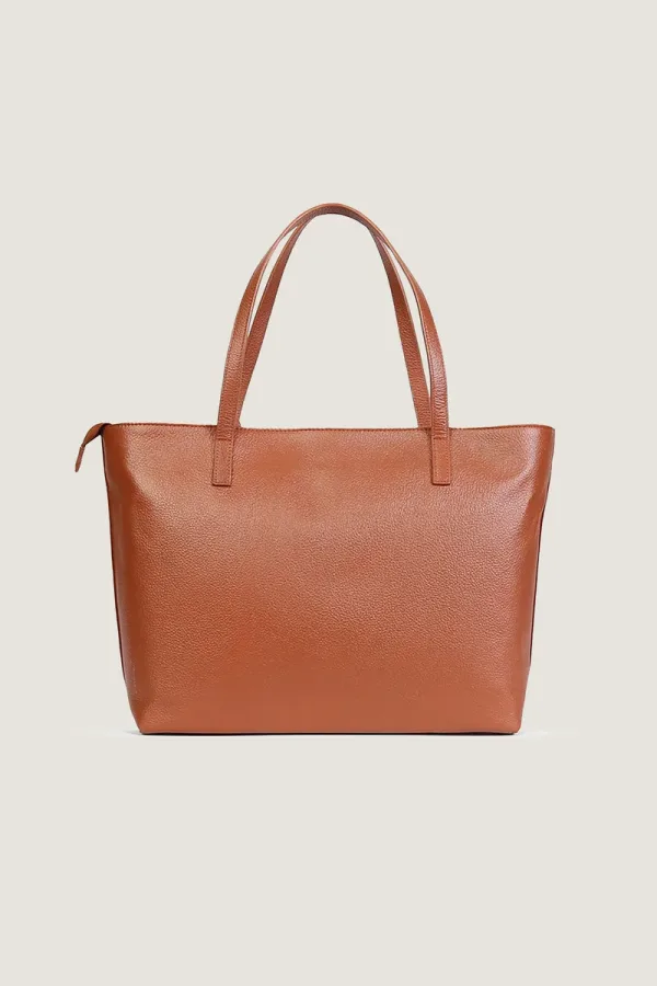 Dering Leather Tote Bag – Tan – view 3