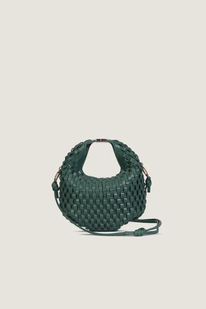 Devonshire Leather Shoulder Bag – Dark Green – view 1